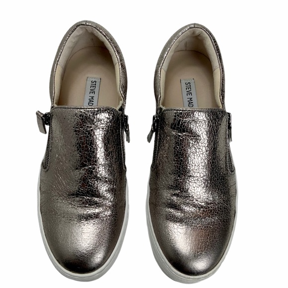 STEVE MADDEN Glaammar Zip Platform Sneaker. SZ 8 - Picture 2 of 13